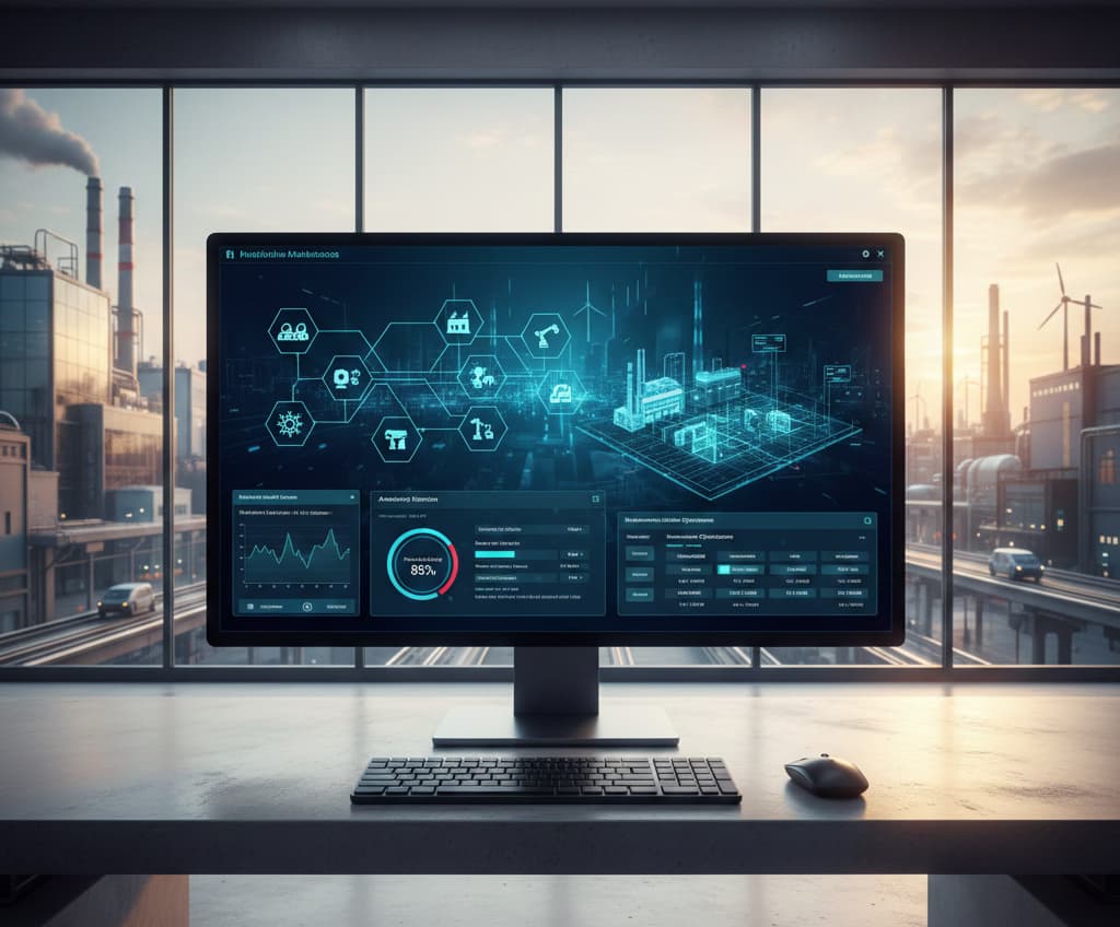 Vexron predictive maintenance dashboard monitoring industrial machine health in real time