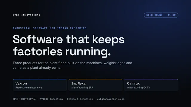 Cover of the Company investor deck